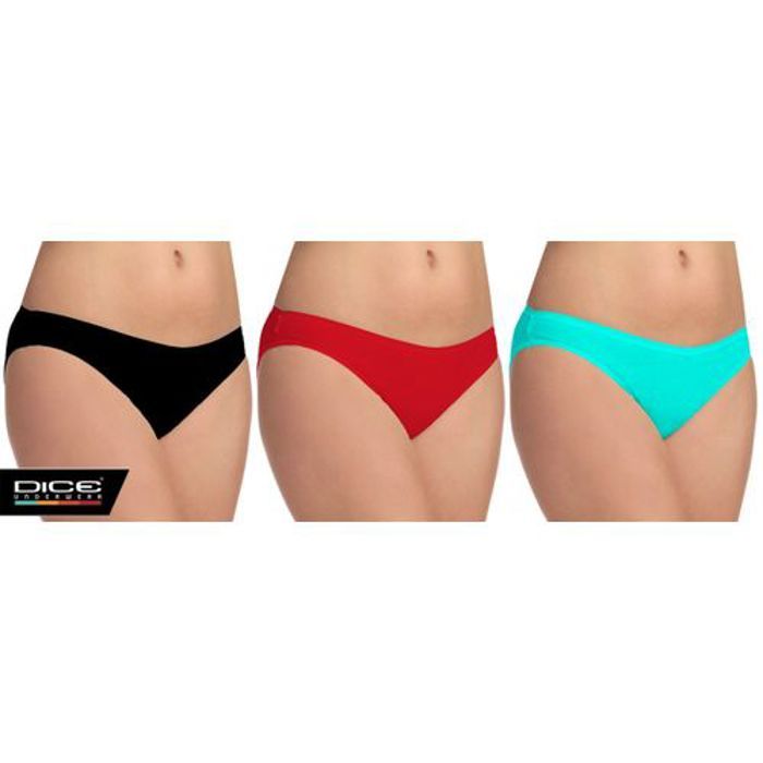 DICE Maroc - Pack de 3 Women Cotton Underwear