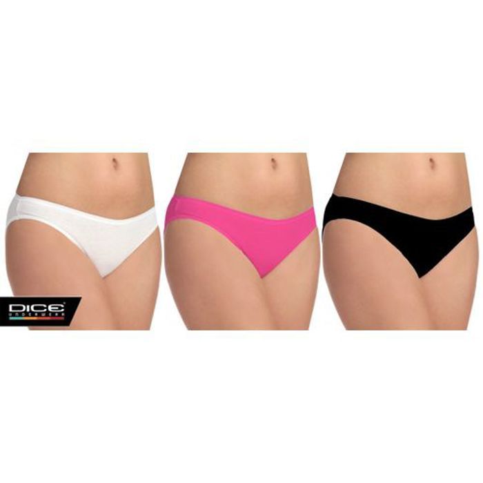 DICE Maroc - Pack de 3 Women Cotton Underwear