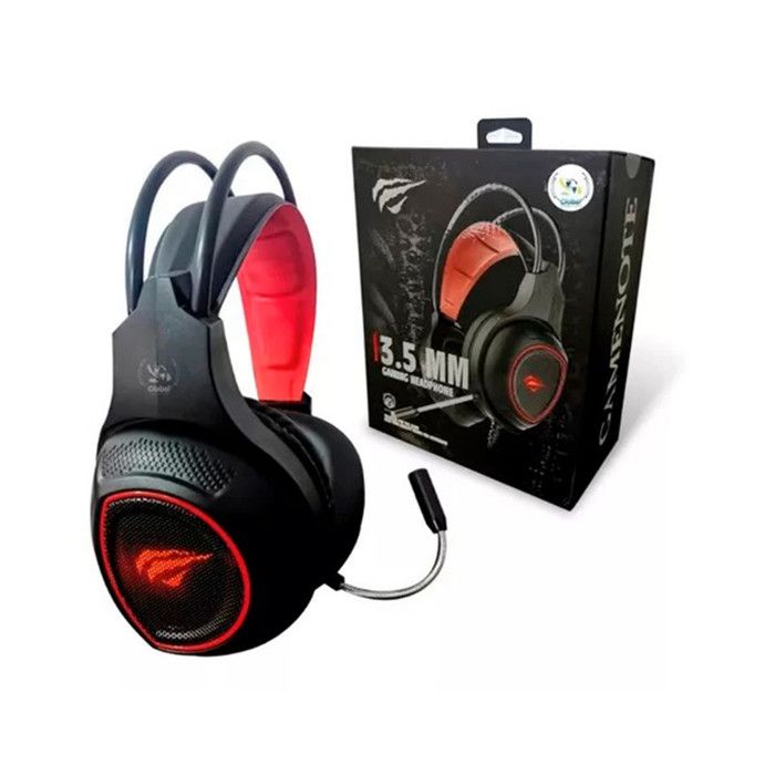 Auricular Gamer Microfono Flexible Havit 3,5mm Usb Negra
