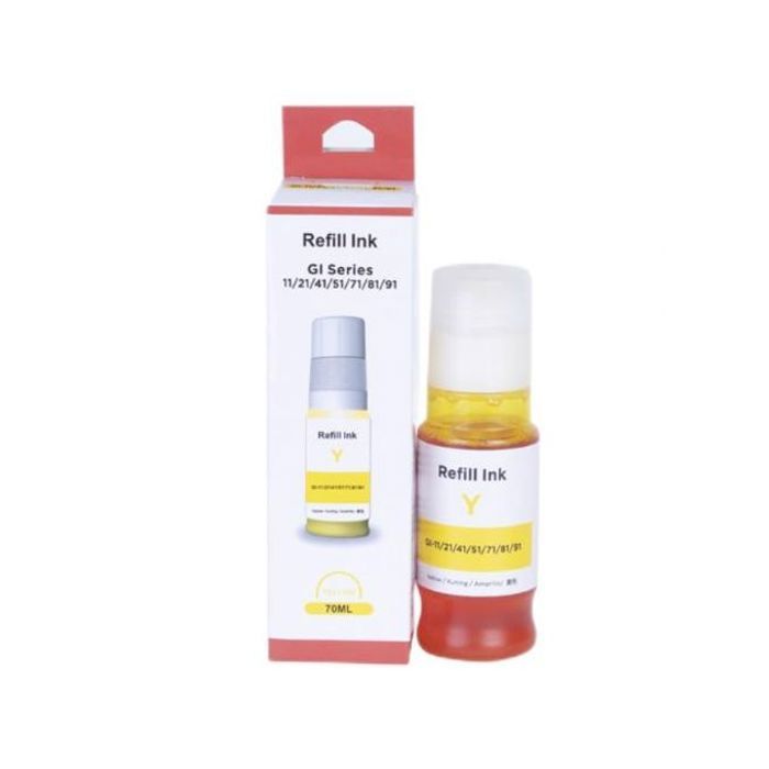 Encre compatible avec les imprimantes CANON a réservoir Pixma G1520 G1560 G2520 G2560 G3520 G3560 Cartouche Jaune.