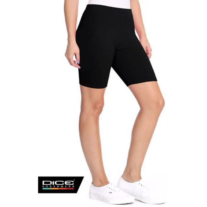 Short en coton - Dice Maroc - Noir - Ajusté - Femme - 95% coton 5% lycra