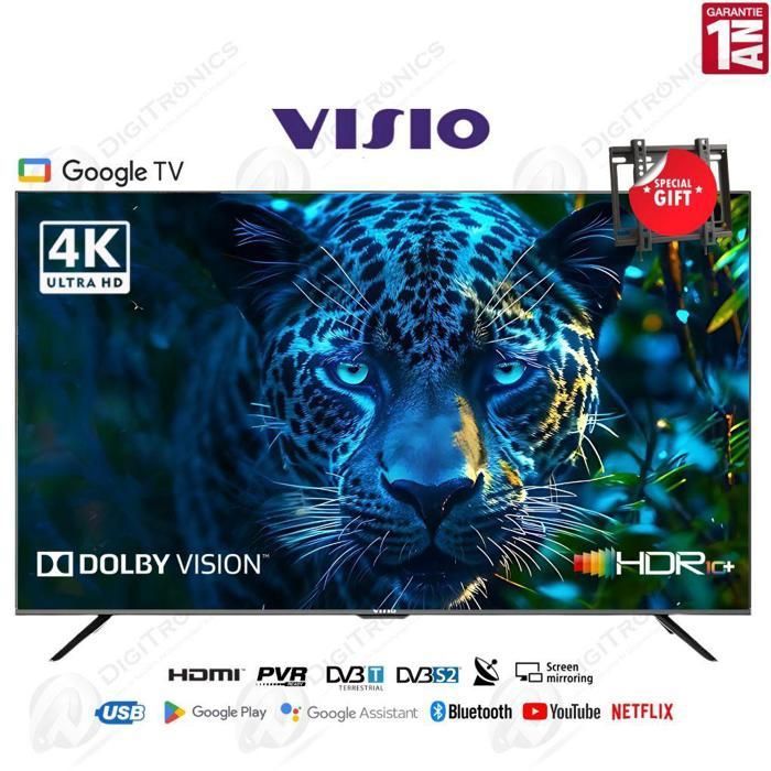 Visio 50" Smart TV™ UHD 4K Google Assistant™ Bluetooth™ HDR 10™ HLG™ Dolby Vision™