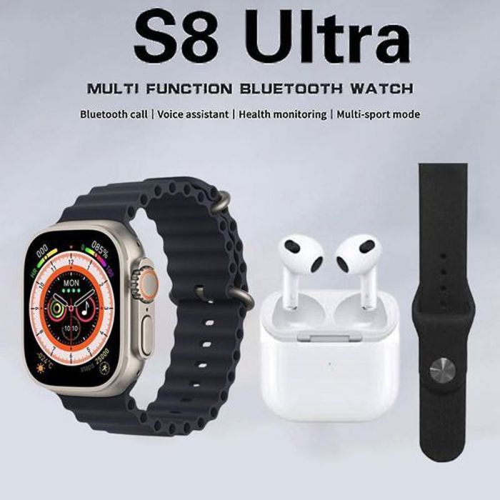 S8 Ultra + Airpods Pro montre intelligente compatible avec Android et iOS