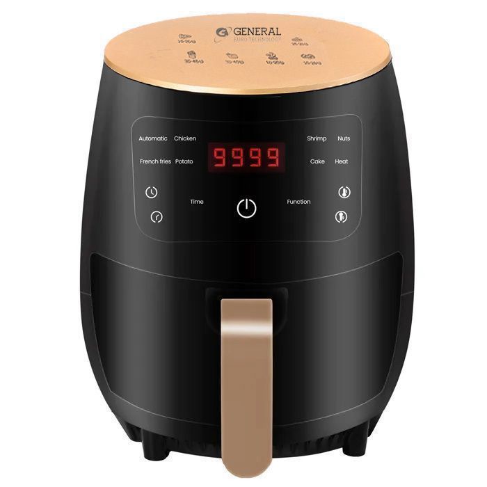 Friteuse à Air - GENERAL - 6L - 1350W - Facile à nettoyer - Technologie d'air rapide