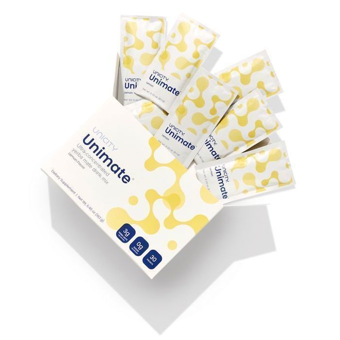Unimate Lemon Ginger - Mélange De Boisson Yerba Mate Ultra Concentré ( 30 Paquets )
