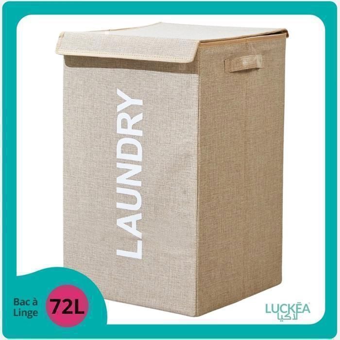 Panier à Linge - Laundry 72L (Beige)