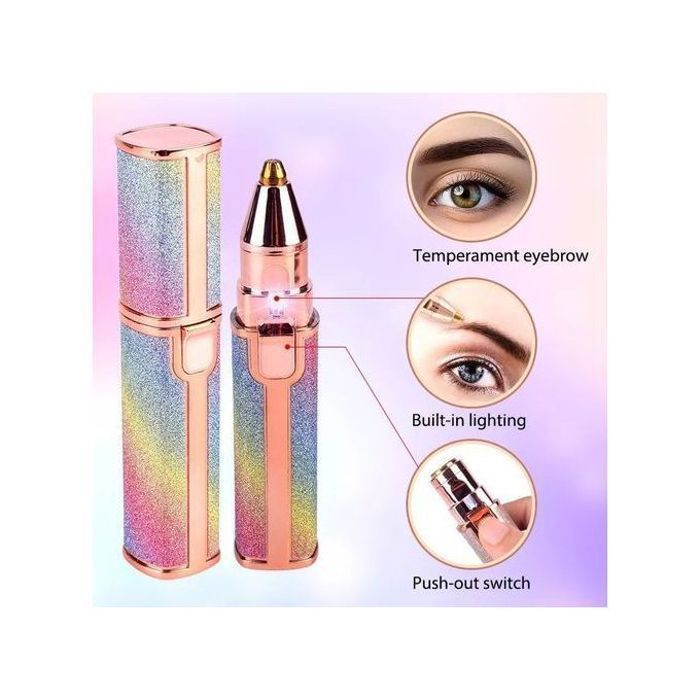 2 en 1 Epilateur Multifonctionnel Rechargeable Hair Remover Electric Trimmer USB- couleur aleatoir-