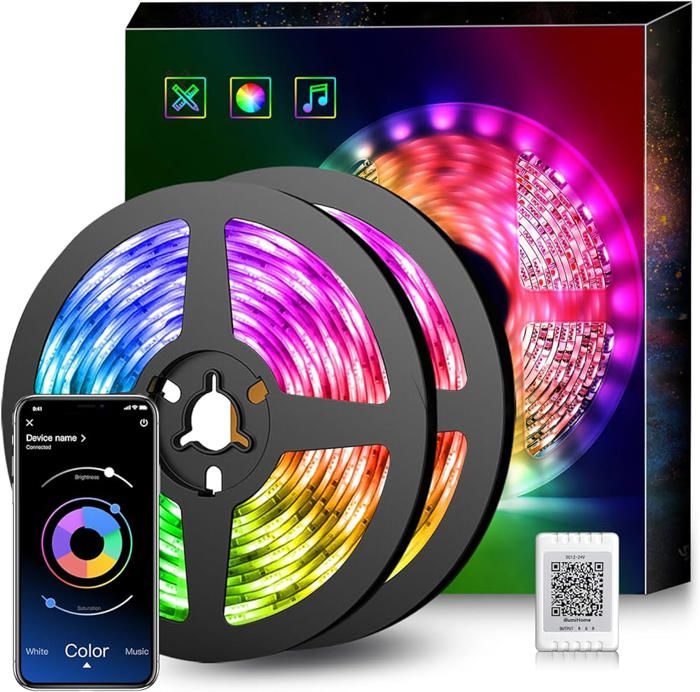 Bande lumineuse LED USB Bluetooth RGB 5V 5M X 2 Pack