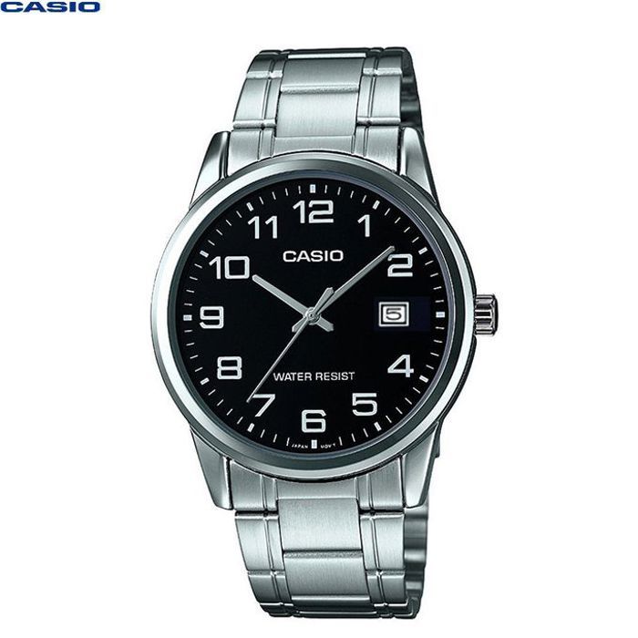 Casio Montre pour homme analogique bracelet en acier inoxydable Avec Date -mtp-v002d-1budf