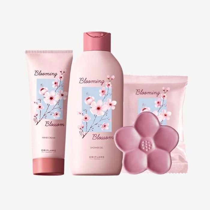 Pack Blooming Blossom: Gel douche+ Crème des Mains+ Savon doux