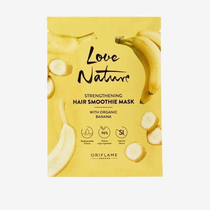 Masque Smoothie Renforçant pour les Cheveux Love Nature à l'Extrait Naturel de Banane 30 ml