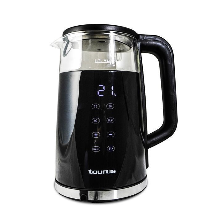 BOUILLOIRE EOS GLASS DIGITAL 1,7L TAURUS