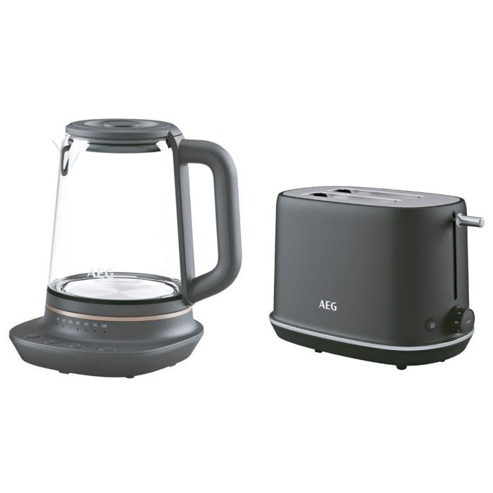 BOUILLOIRE K7GK1-7BP 1.7L+TOASTER T7-1-6BP AEG