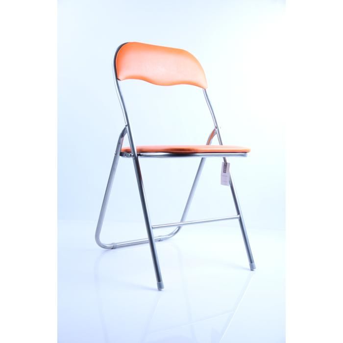 Chaise pliable - CMP - 44x48,5x80cm - Bleu - Inox - Simili