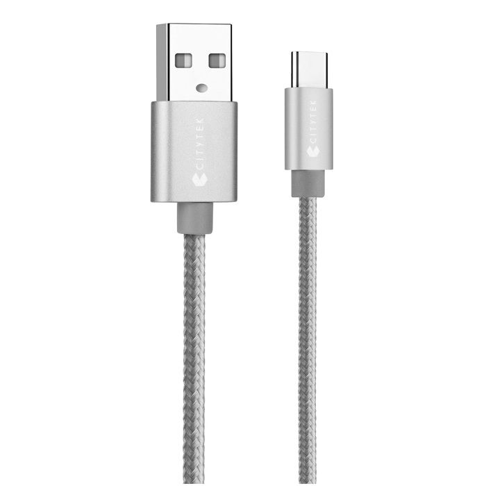 Câble type C 2A silver MF109050 - CITYTEK