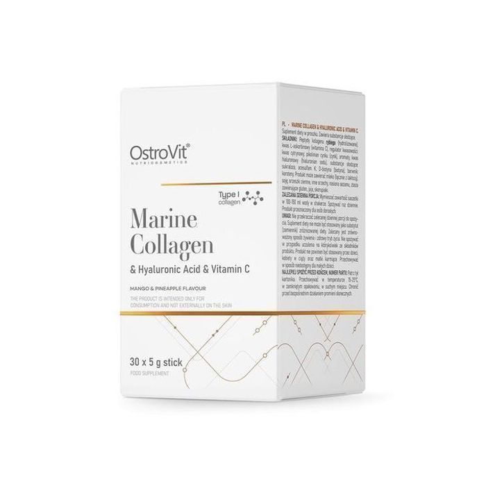 Marine Collagen + Hyaluronic Acid + Vitamin C 5 g x 30 BOX mango with pineapple