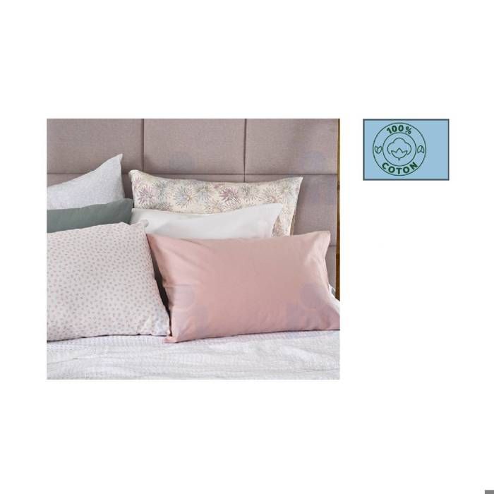 2 taies d oreillers flanelles imprimées 50x70cm 100% coton