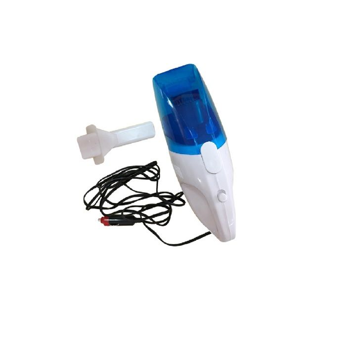 Aspirateur auto portable 12V 60W blanc et bleu