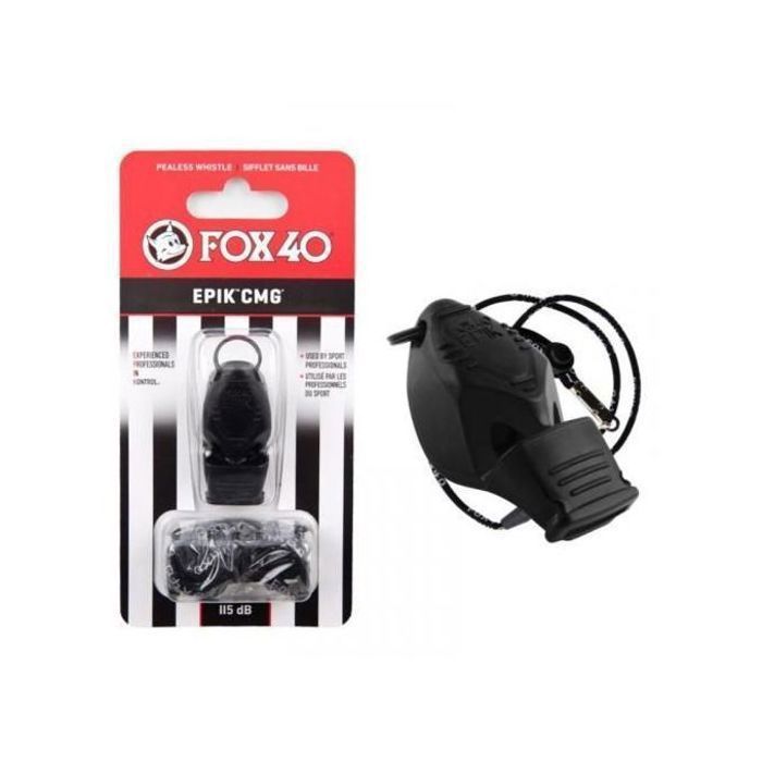 Sifflet d'arbitre pro FOX 40 Epik noir
