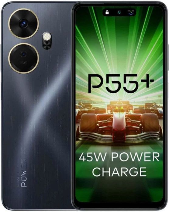 Itel P55+ 8GB(4+4GB)/128GB, 45W, 50MP, 6.6” Meteor Black