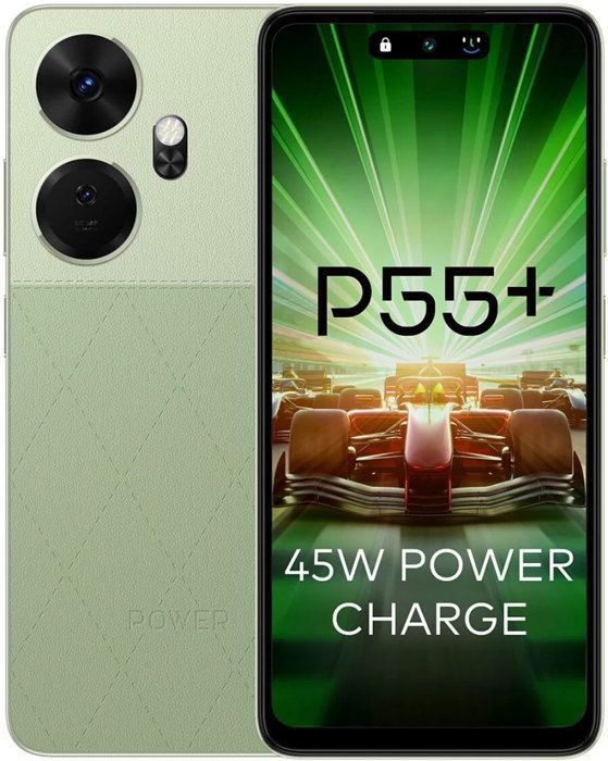 Itel P55+ 16GB(8+8GB)/256GB, 45W, 50MP, 6.6”, Royal Green