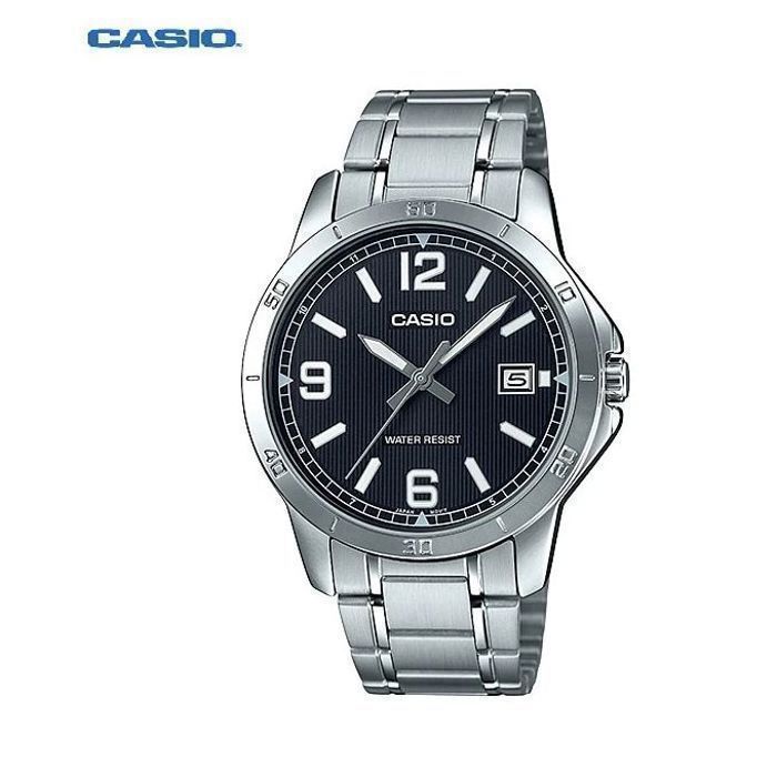 Montre - Casio - MTP-V004D-1B2UDF - Analogique - Acier Inoxydable - Étanche