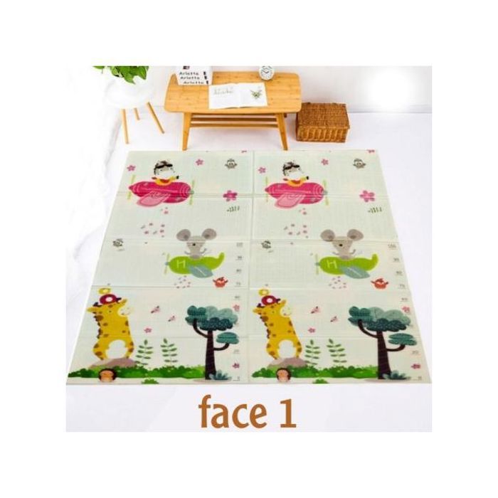 Tapis antichoc résistante et pliable-jeu pour d'enfants 178x148x1cm-Avion