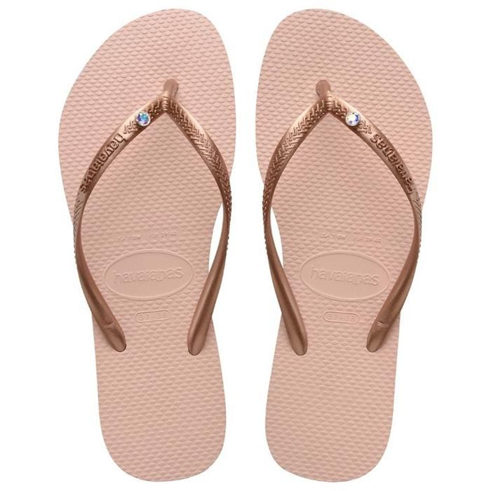 Tongs - Havaianas SLIM CRYSTAL SW II - Enfants - Couleur BALLET ROSE - Confort et style - Marjane Mall - Image 1