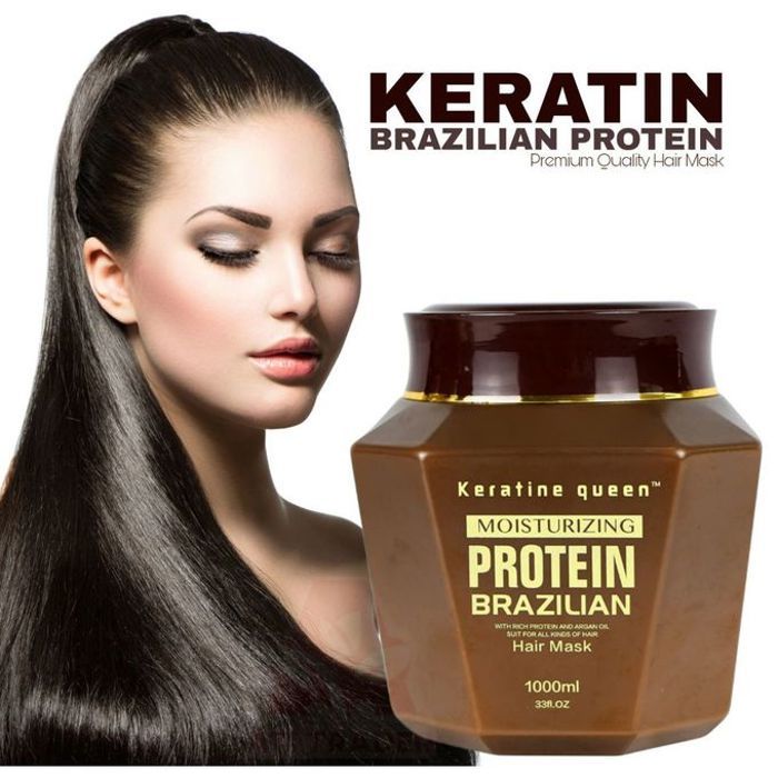 keratine queen Masque Capillaire Brésilien Proteine, Hydratant - 1000 ML