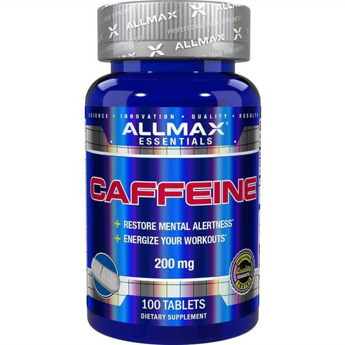 CAFFEINE - 100 Tablets - Caféine Mental Alertness, Focus & Energy - 100 Servings