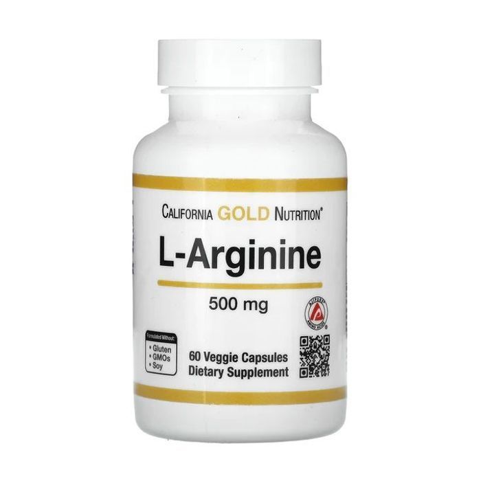 L-arginine, AjiPure, 500 mg - 60 capsules