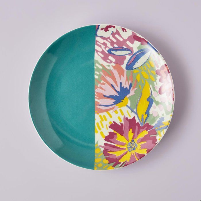 ASSIETTE DE SERVICE EN PORCELAINE GLINDA 25 CM - VERT