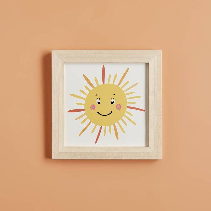 Tableau encadré Sunny Baby Naturel (24x24 cm)