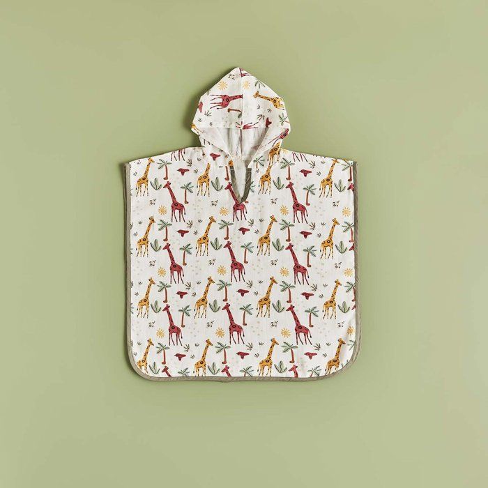 Mélange de poncho Nakia 100% coton (60x60 cm)