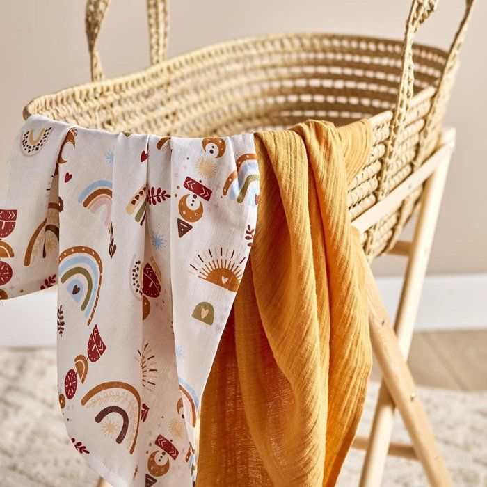 Ensemble de housses en mousseline Miller 100% coton, mélange de 2 (65x65 cm)