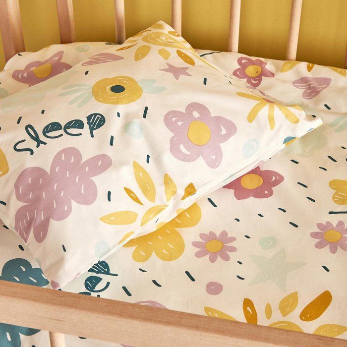 Parure de lit bébé - Ella - 100% coton mélangé - 100 x 150 cm - Certifié OEKO-TEX - Lavable à 30°