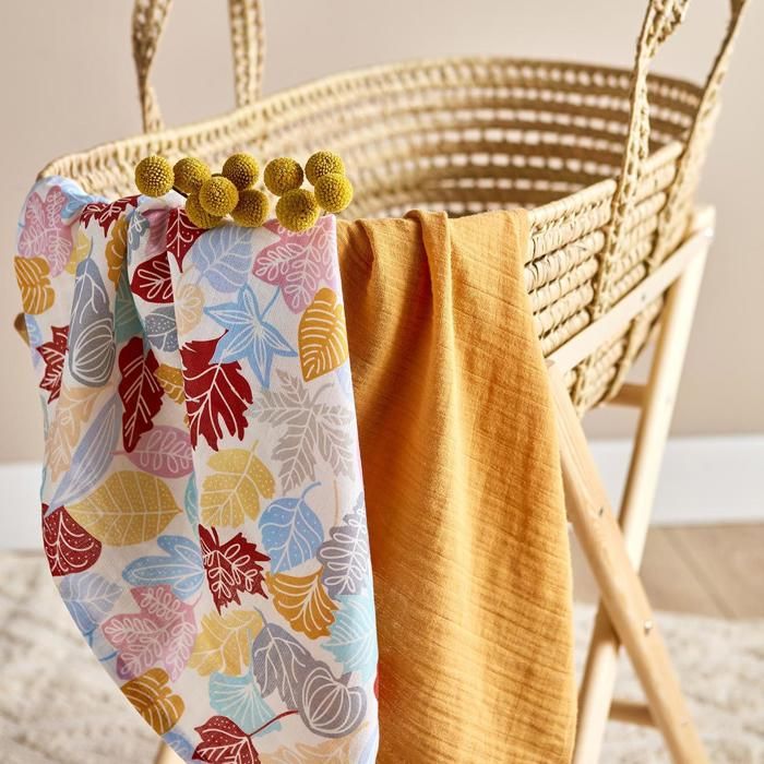 Lot de housses en mousseline Alis 100% coton, mélange de 2 (65x65 cm)