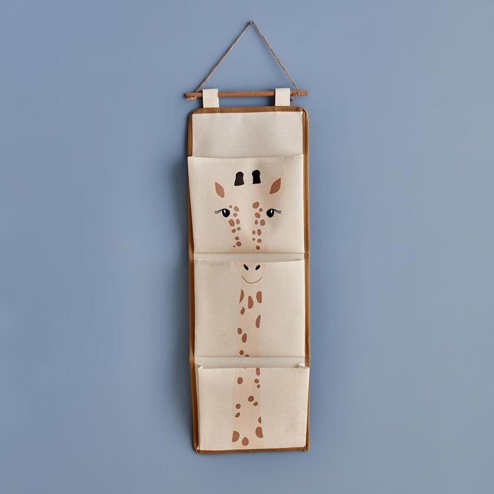 Organisateur suspendu girafe blanc (20x60 cm)