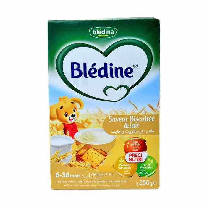 Céréales lactées instantanées saveur biscuitée lait 250g - BLEDINE