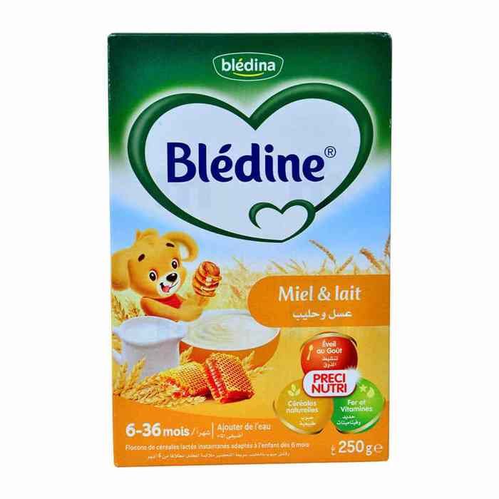 Céréales lactées instantanées miel lait 250g - BLEDINE