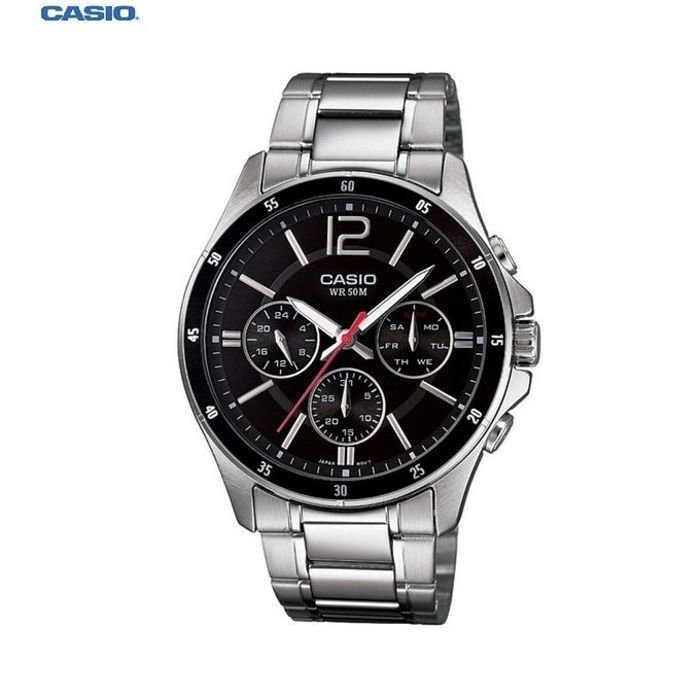 Casio Montre Analogique Quartz pour Homme avec Bracelet en Acier Inoxydable (mtp-1374d-1avdf)