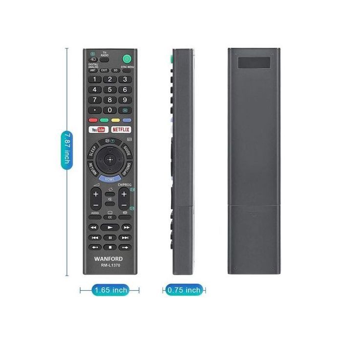 Telecommande pour Tous Sony LCD Smart TV 3d Audio Football avec touches Youtube / Netflixe