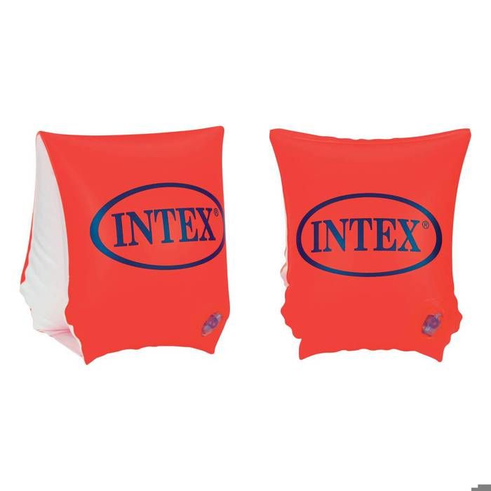 Brassards de natation - Intex - Modèle 3-6 ans - PVC - Rouge/Orange - 23x15 cm