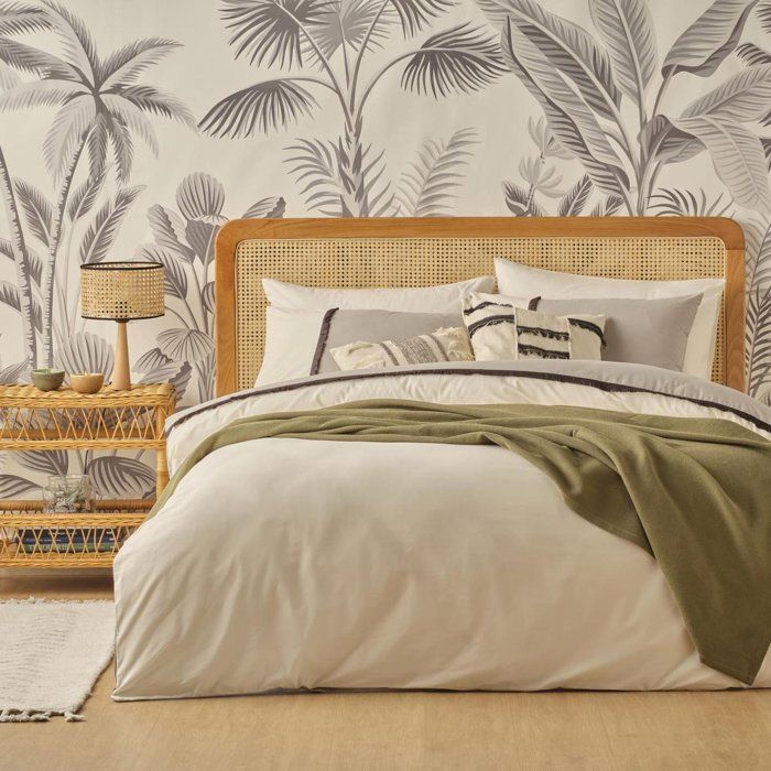 Parure de lit - Napoli - 100% Coton - Gris - 160x220 cm - OEKO-TEX