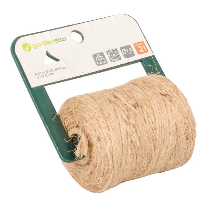 Corde - JUTE - 50M - Beige - Torsadée - Résistante