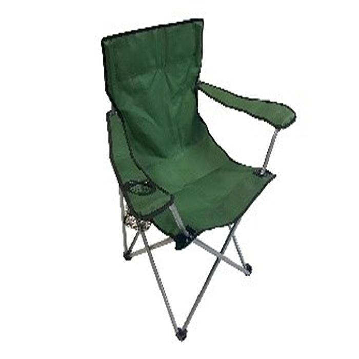 Fauteuil de camping  80X51X80CM- Basique - Vert - Pliable - Confort optimal "Couleur aléatoire"