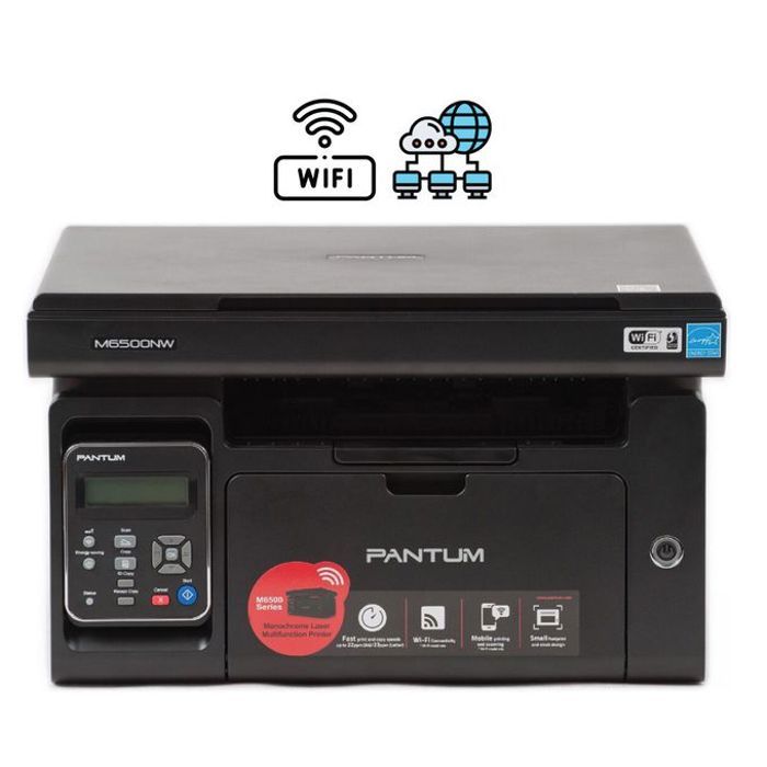 IMPRIMANTE LASER MONOCHROME M6500NW MULTIFONCTION 3EN1 22PPM USB RESEAU WIFI