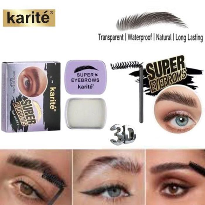 Fixateur de sourcils , Gel coiffant naturel pour sourcils, 3D Gel de modelage des sourcils incolore et transparent.