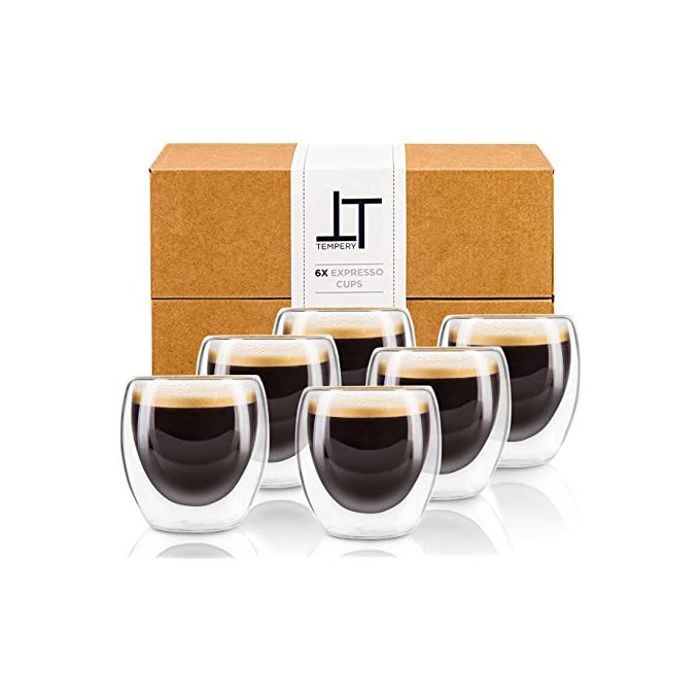 Mirka Pack 6 Tasse double paroi 80ml