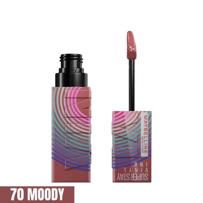 Rouge à Lèvres Liquide - Effet Vinyl Brillant -EDITION LIMITEE MUSIC - SuperStay Vinyl Ink - Teinte : 70 MOODY